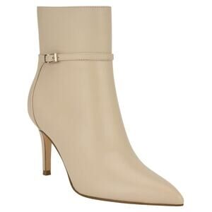 Calvin Klein Women Vivera Stiletto Heel Ankle Dress Booties Size US 9.5M Ivory